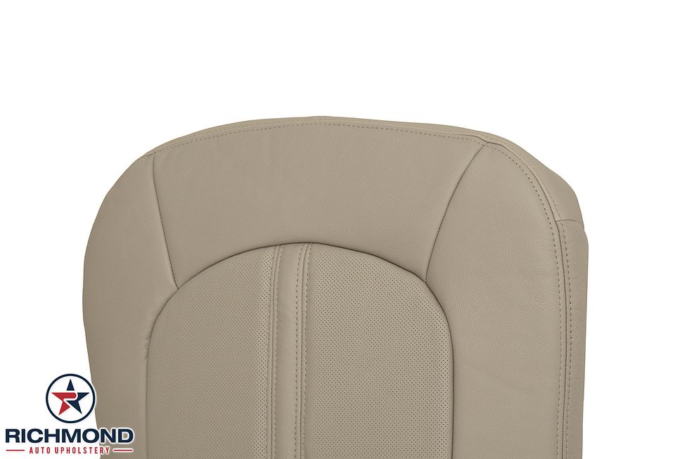 2008-2013-Cadilac-CTS-Driver-Side-Bottom-Replacement-leather-Seat-Cover-Tan-Perf-7