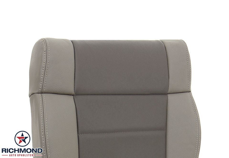 2008-2009-2010-Jeep-Wrangler-Driver-Side-Bottom-Leather-Seat-Cover-2-Tone-Khaki-5