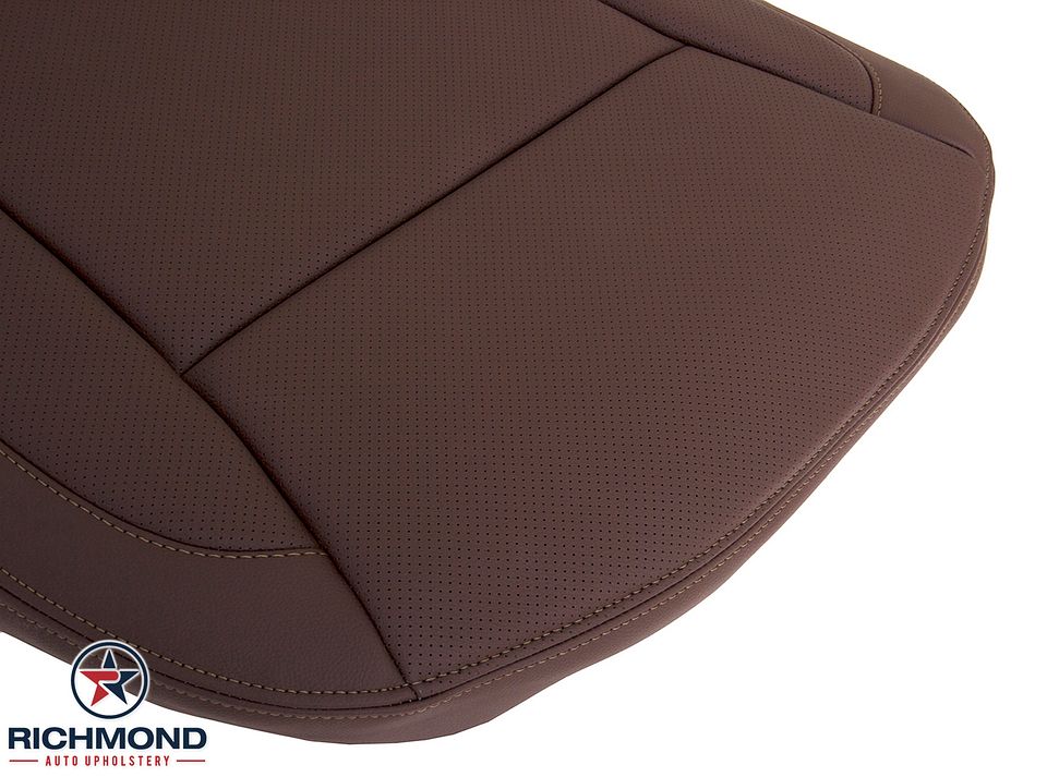 2009-2014-Hyundai-Genesis-Driver-Side-Bottom-Replacement-Leather-Seat-Cover-Saddle-Brown-Perf-10
