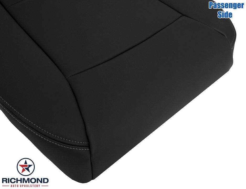 Subaru-Tribeca-06-07-08-14-Passenger-Side-Bottom-Leather-Seat-Cover-Black-10