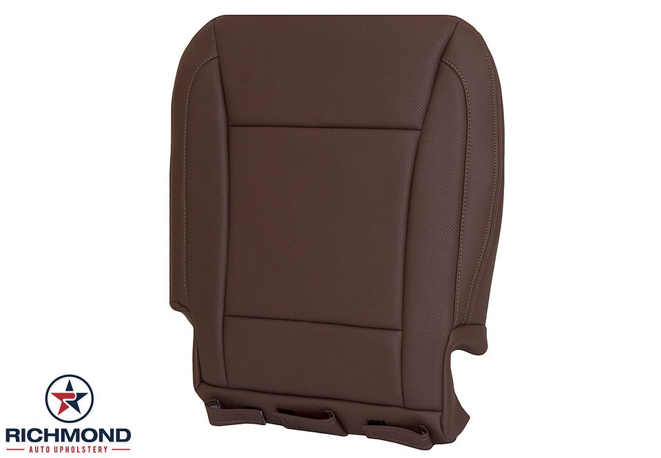 2009-2014-Hyundai-Genesis-Driver-Side-Bottom-Replacement-Leather-Seat-Cover-Saddle-Brown-Perf-4