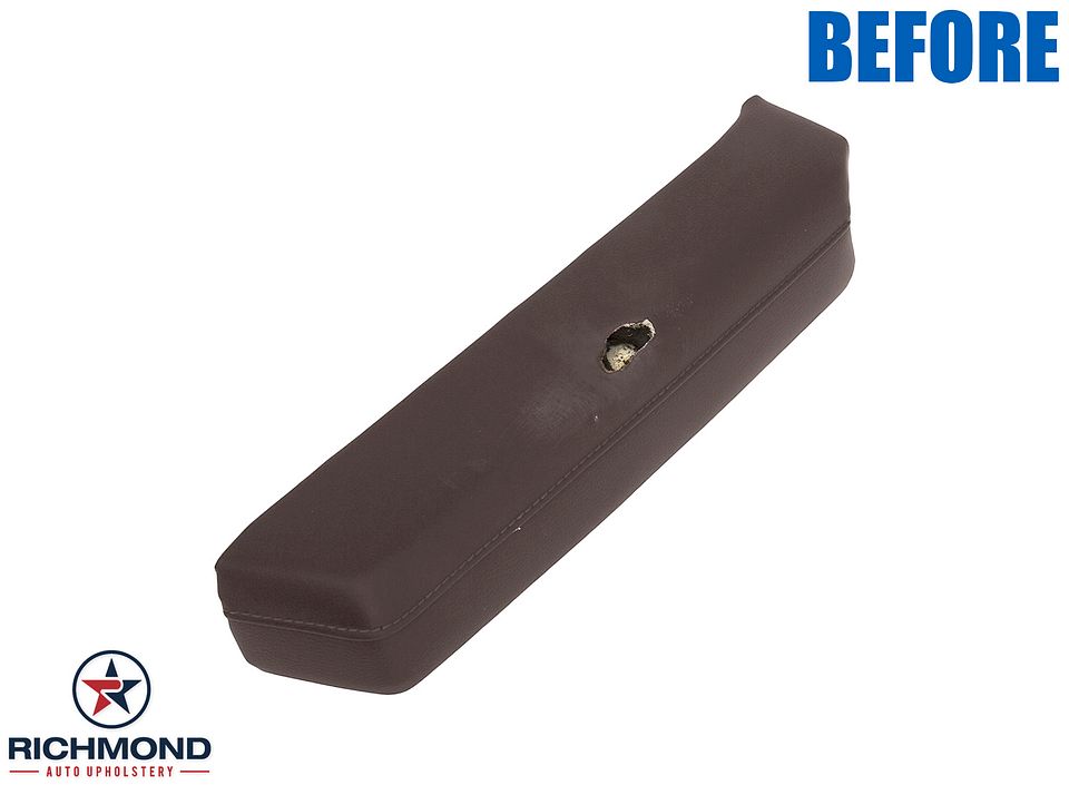 Eby-15-20-F150-17-22-Ford-F250-F350-F450-Platinum-Ed-Front-Driver-Side-Door--Genuine-Leather-Armrest-Cover-Brunello-Brown-2