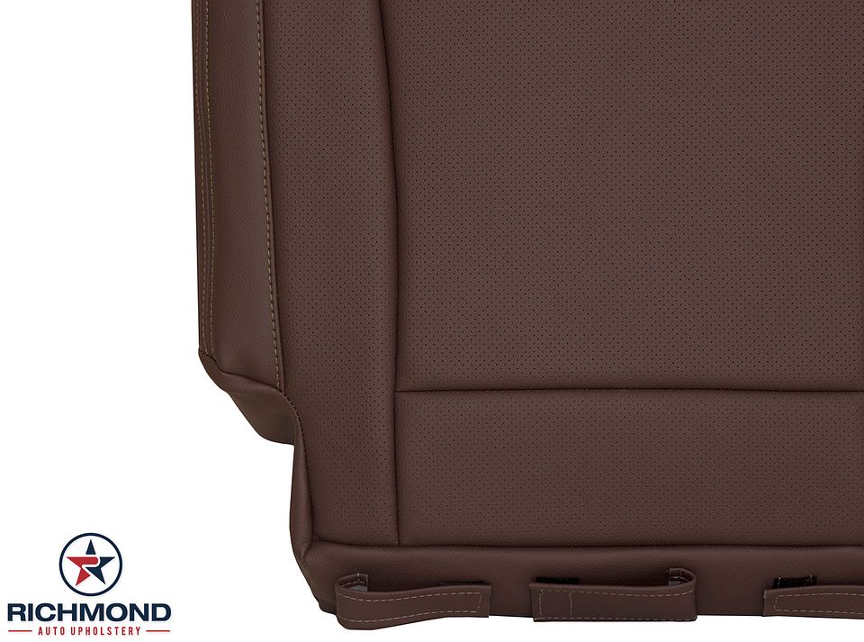 2009-2014-Hyundai-Genesis-Driver-Side-Bottom-Replacement-Leather-Seat-Cover-Saddle-Brown-Perf-11