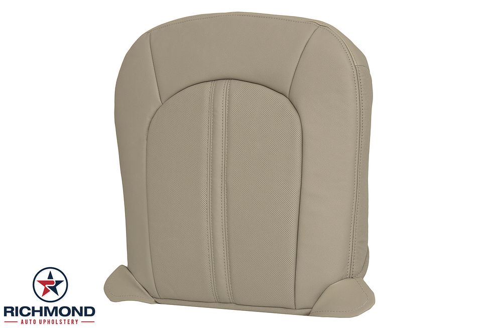 2008-2013-Cadilac-CTS-Driver-Side-Bottom-Replacement-leather-Seat-Cover-Tan-Perf-4