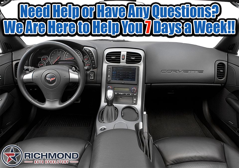 2005-2013-Chevy-Corvette-C6-Driver-Side-Bottom-Replacement-Leather-Seat-Cover-Gray-Perf-16