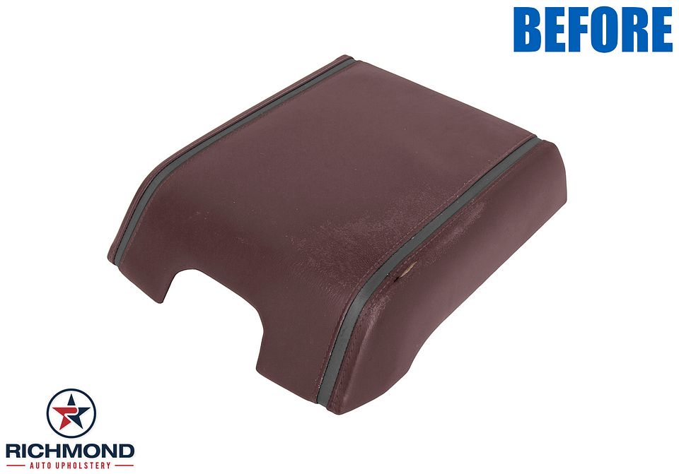 Eby-2018-2020-F150-2018-2022-Ford-F250-F350-F450-Platinum-Ed-Center-Console-Lid-Cover-Genuine-Leather-Cover-Marsala-Brown-2