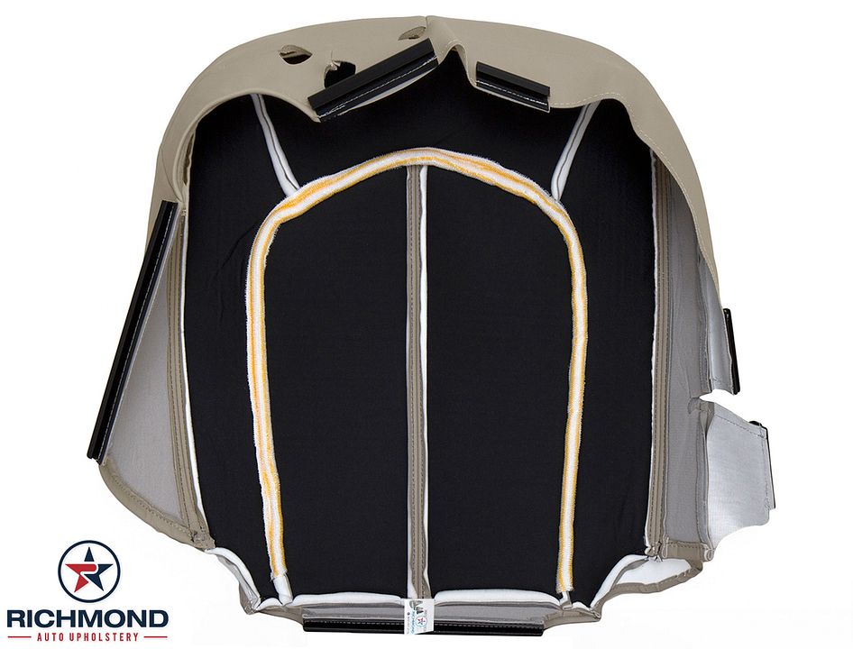 2008-2013-Cadilac-CTS-Driver-Side-Bottom-Replacement-leather-Seat-Cover-Tan-Non-Perf-12