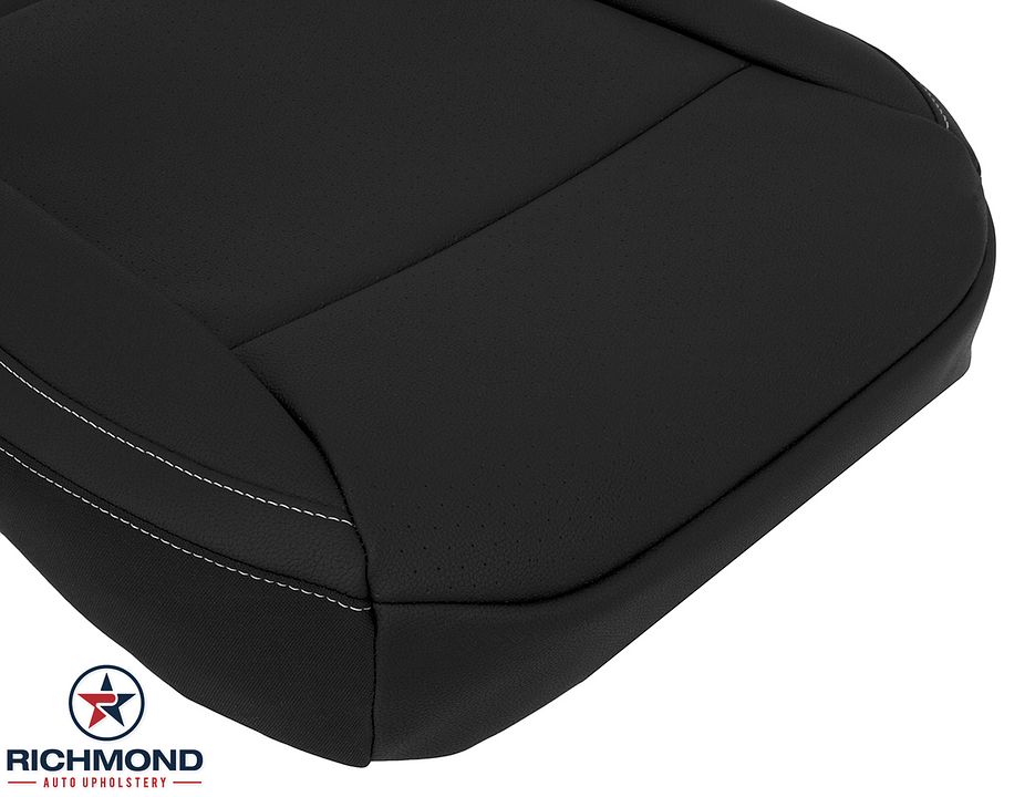 2018-2021-VW-Volkswagen-Atlas-Driver-Side-Botton-Leather-Seat-Cover-Black-10