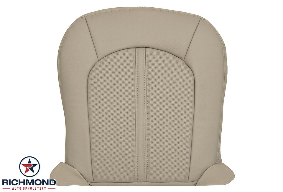 2008-2013-Cadilac-CTS-Driver-Side-Bottom-Replacement-leather-Seat-Cover-Tan-Perf-1