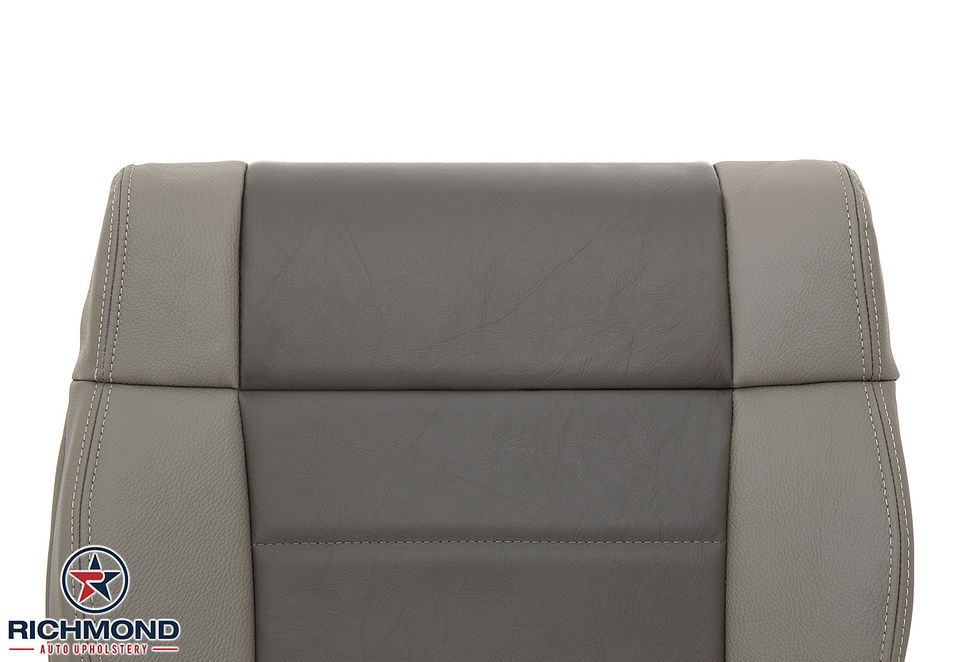 2008-2009-2010-Jeep-Wrangler-Driver-Side-Bottom-Leather-Seat-Cover-2-Tone-Khaki-6