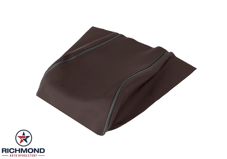 2015-2017-F150-

2017-Ford-F250-F350-F450-Platinum-Ed-Center-Console-Lid-Genuine-Leather-Cover-Brunello-Brown-Stitch-2