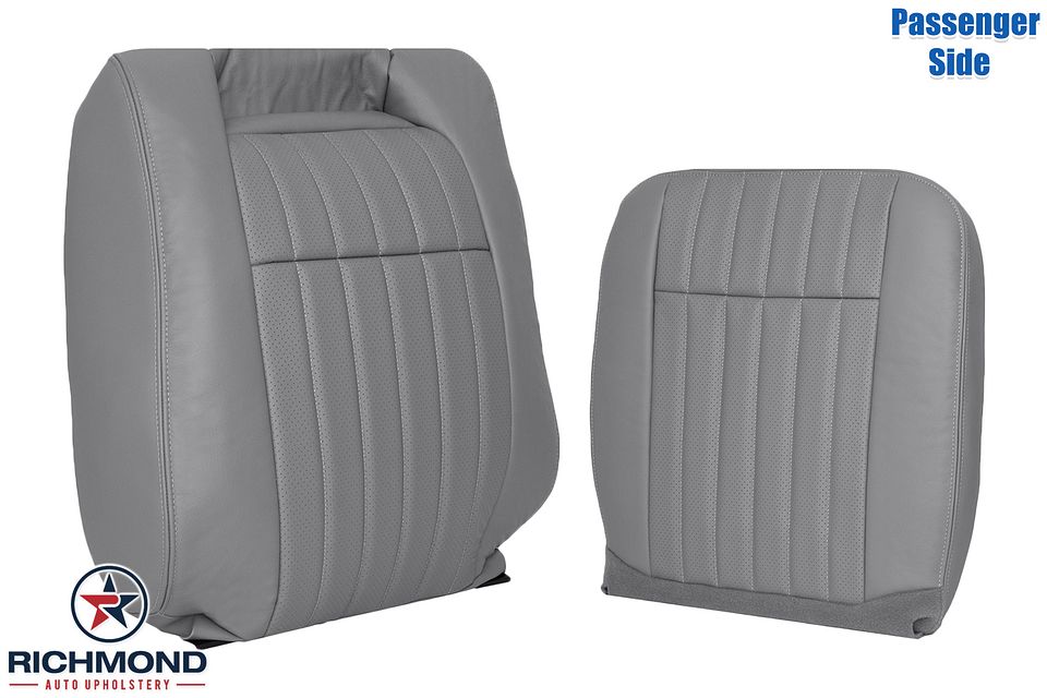 1994-1995-1996-Chevy-Impala-SS-Passenger-Side-Complete-Leather-Seat-Covers-Gray-Perf-2