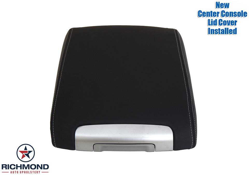 Genuine-Leather-08-15-16-21-Toyota-Landcruiser-Replacement-Genuine-Leather-Center-Console-Lid-Cover-Black-5