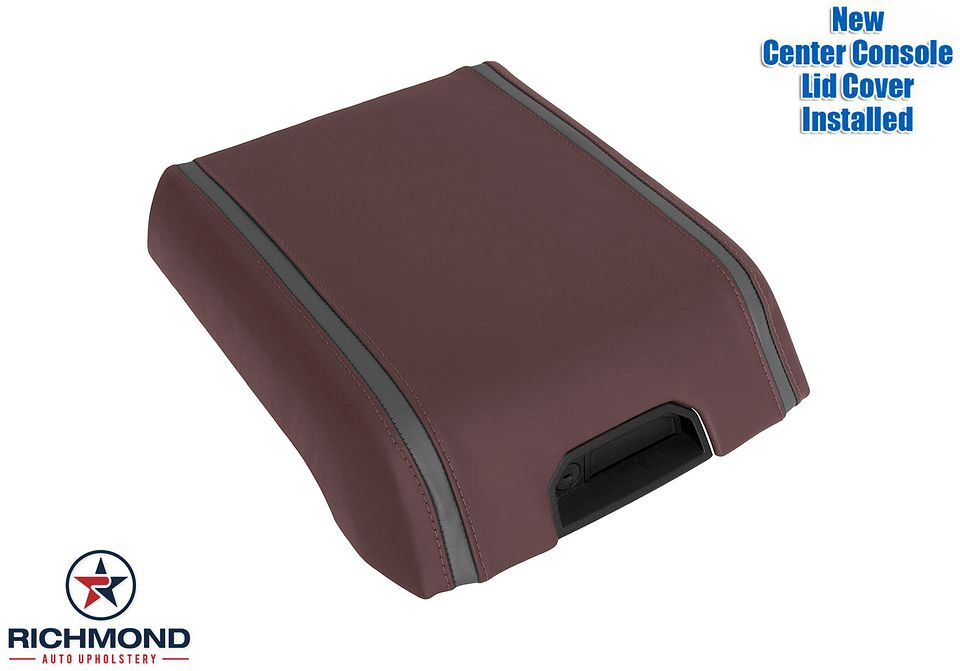 2018-2020-F150-

2018-2022-Ford-F250-F350-F450-Platinum-Ed-Center-Console-Lid-Cover-Genuine-Leather-Cover-Marsala-Brown-3