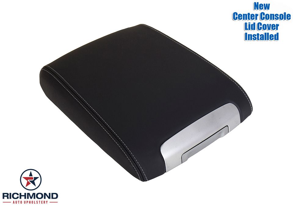 Genuine-Leather-08-15-16-21-Toyota-Landcruiser-Replacement-Genuine-Leather-Center-Console-Lid-Cover-Black-6