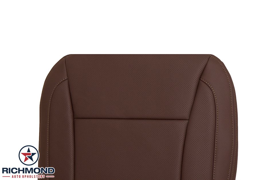 2009-2014-Hyundai-Genesis-Driver-Side-Bottom-Replacement-Leather-Seat-Cover-Saddle-Brown-Perf-7