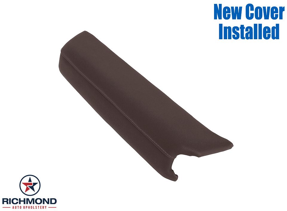 15-20-F150-17-22-Ford-F250-F350-F450-Platinum-Ed-Front-Driver-Side-Door--Genuine-Leather-Armrest-Cover-Brunello-Brown-6