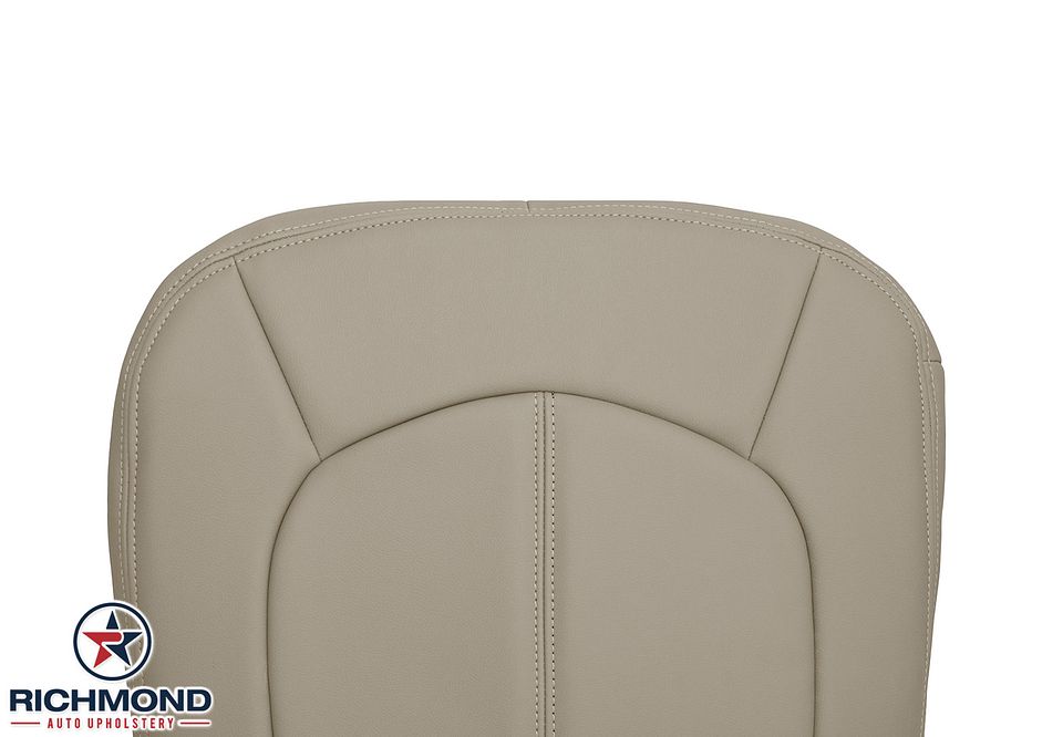2008-2013-Cadilac-CTS-Driver-Side-Bottom-Replacement-leather-Seat-Cover-Tan-Non-Perf-6
