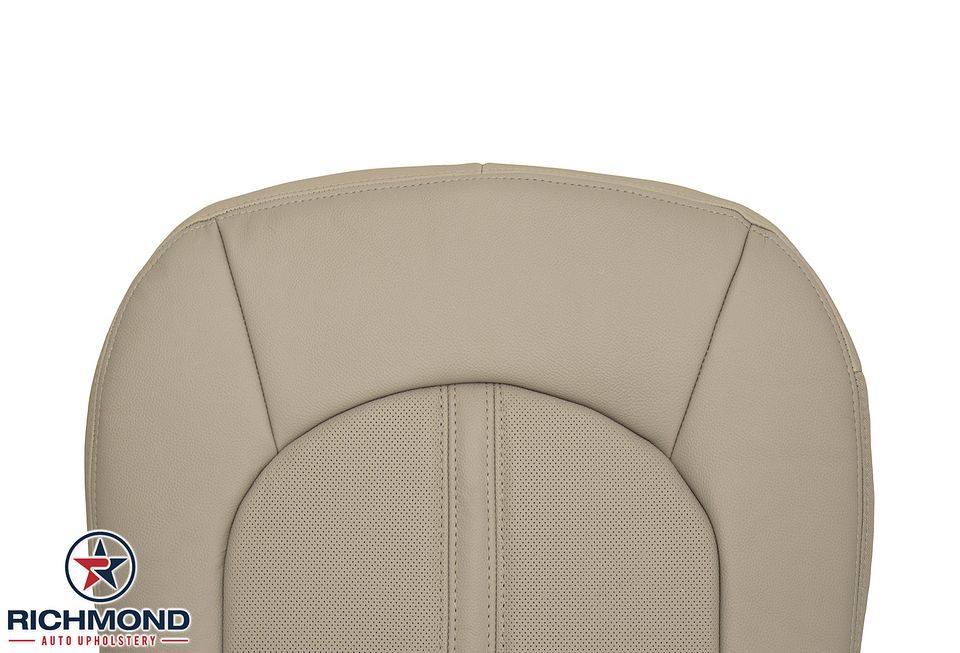 2008-2013-Cadilac-CTS-Driver-Side-Bottom-Replacement-leather-Seat-Cover-Tan-Perf-6