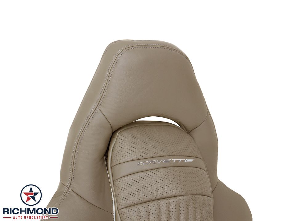 1997-2004-

Chevy-Corvette-C5-Driver-Side-LeanBack-Leather-Seat-Cover-Light-Oak-Tan-Perf-5