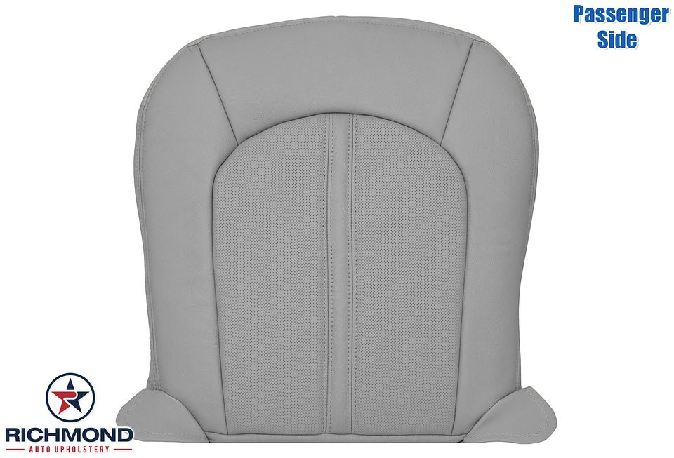 2008-2013-Cadilac-CTS-Passenger-Side-Bottom-Replacement-leather-Seat-Cover-Gray-Perf-1