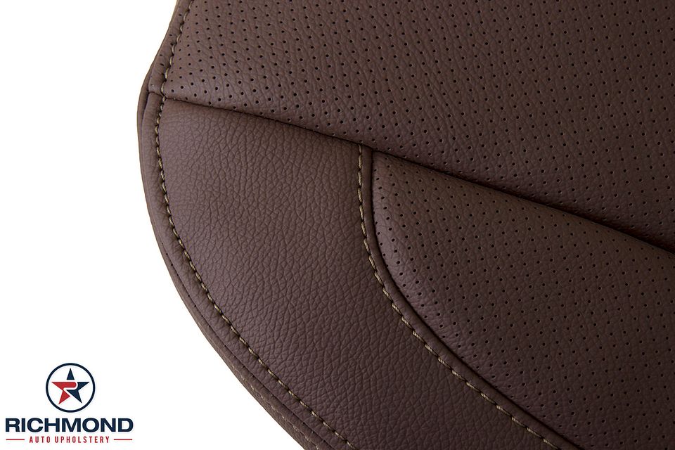 2009-2014-Hyundai-Genesis-Driver-Side-Bottom-Replacement-Leather-Seat-Cover-Saddle-Brown-Perf-14