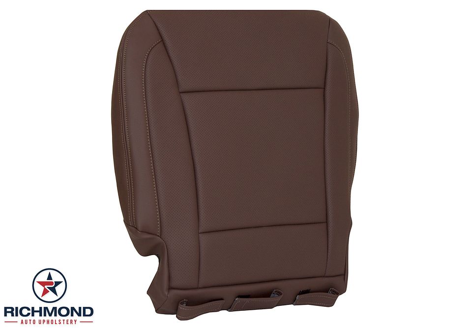 2009-2014-Hyundai-Genesis-Driver-Side-Bottom-Replacement-Leather-Seat-Cover-Saddle-Brown-Perf-2