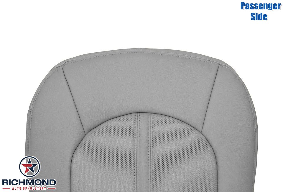 2008-2013-Cadilac-CTS-Passenger-Side-Bottom-Replacement-leather-Seat-Cover-Gray-Perf-6