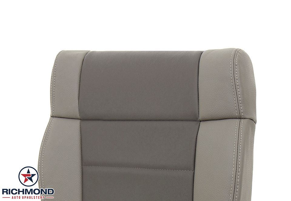 2008-2009-2010-Jeep-Wrangler-Driver-Side-Bottom-Leather-Seat-Cover-2-Tone-Khaki-7