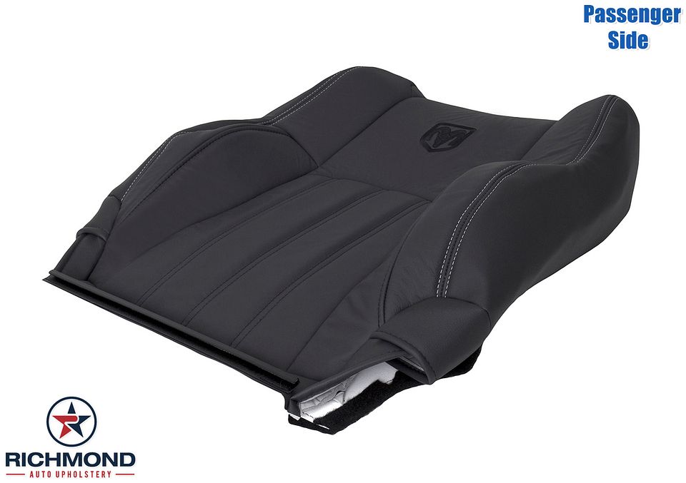 2009-2012-
Dodge-Ram-Laramie-Passenger-Side-LeanBack-Replacement-Leather-Seat-Cover-Dark-Gray--Dark-Slate-3