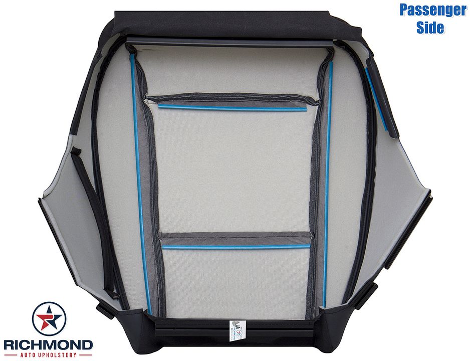 Subaru-Tribeca-06-07-08-14-Passenger-Side-Bottom-Leather-Seat-Cover-Black-12