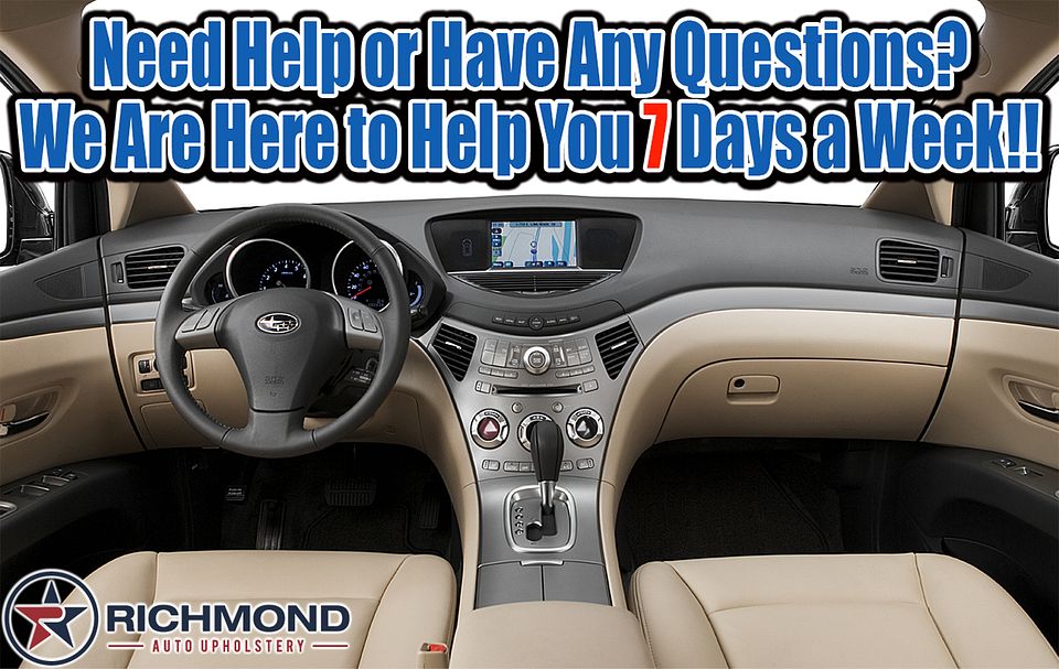 Subaru-Tribeca-06-07-08-14-Driver-Side-Bottom-Leather-Seat-Cover-Tan-16