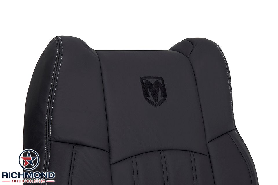 2009-2012-

Dodge-Ram-Laramie-Driver-Side-LeanBack-Replacement-Leather-Seat-Cover-Dark-Gray--Dark-Slate-5