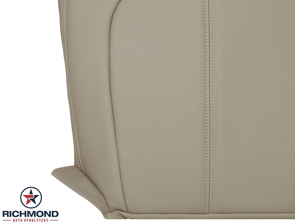 2008-2013-Cadilac-CTS-Driver-Side-Bottom-Replacement-leather-Seat-Cover-Tan-Non-Perf-11