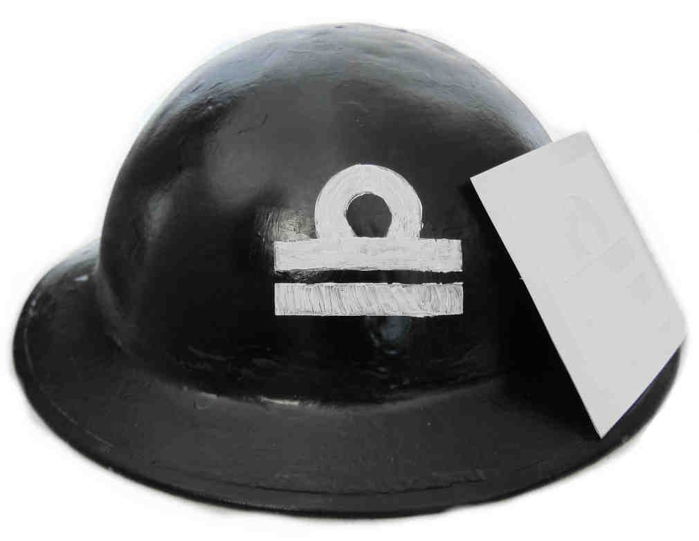 RN Sub-Lieutenant Helmet Stencil WW2