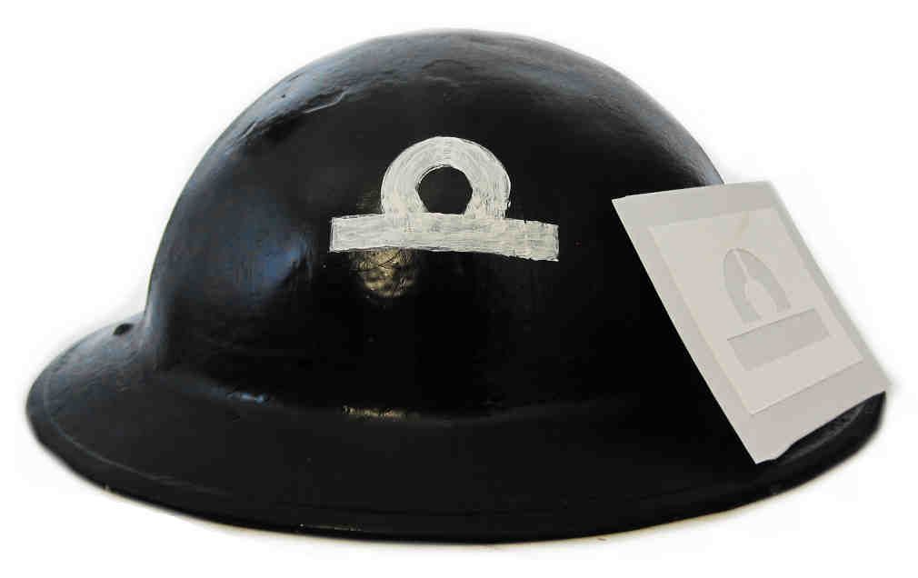 RN Sub-Lieutenant & WO Stencil Helmet Stencil WW2