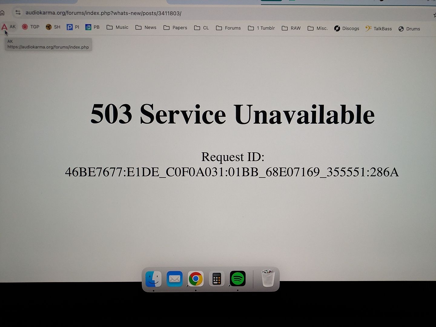 503 Service Unavailable errors | Audiokarma Home Audio Stereo ...
