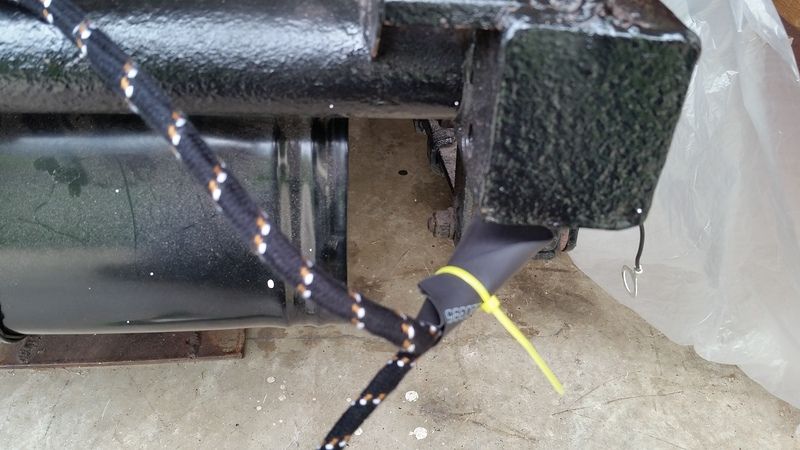HELP! Rear harness routing under frame and above spring then up to tail ...