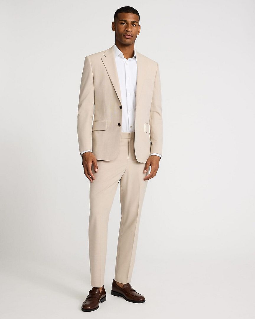 NEW EXPRESS $278 KHAKI SLIM STRETCH SUIT JACKET SZ 46R | eBay
