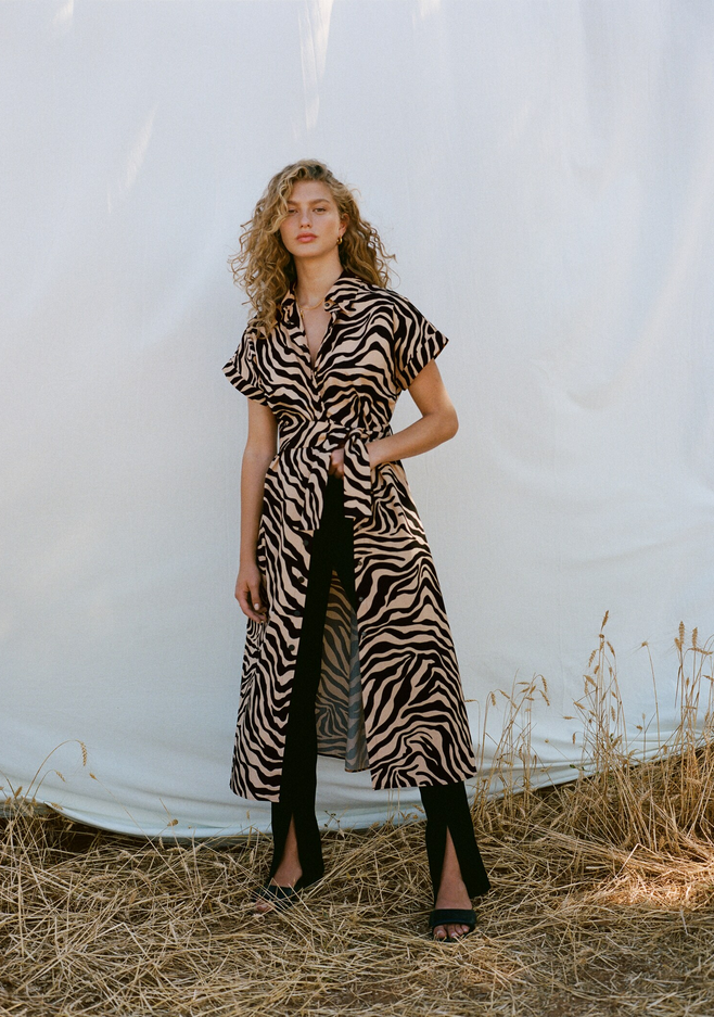 printed shirt dress mango NWT MANGO MNG ZEBRA PRINT SHIRTDRESS DRESS SZ L US 8