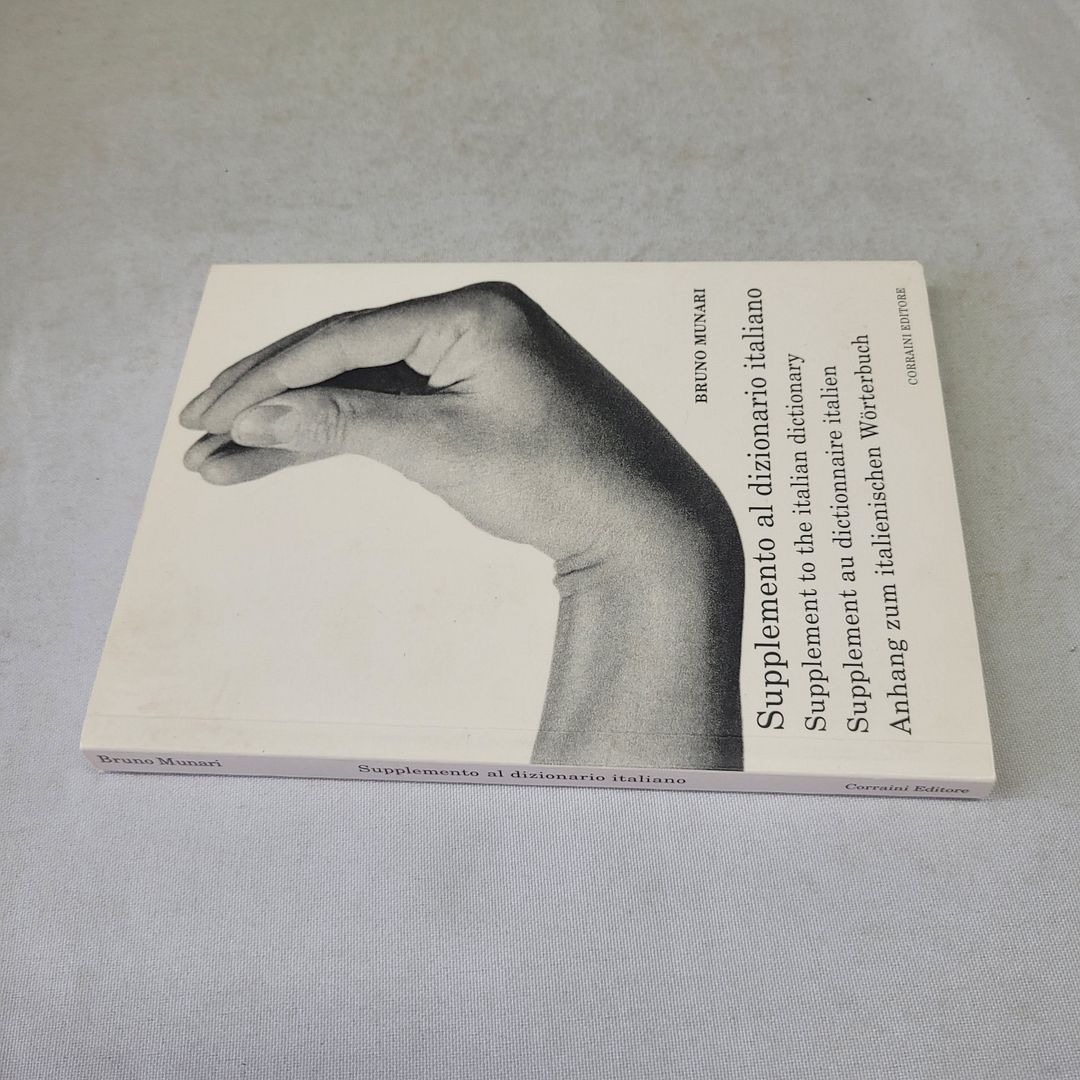 (BRUNO MUNARI) SUPPLEMENTO AL DIZIONARIO ITALIANO 1963 CORRAINI