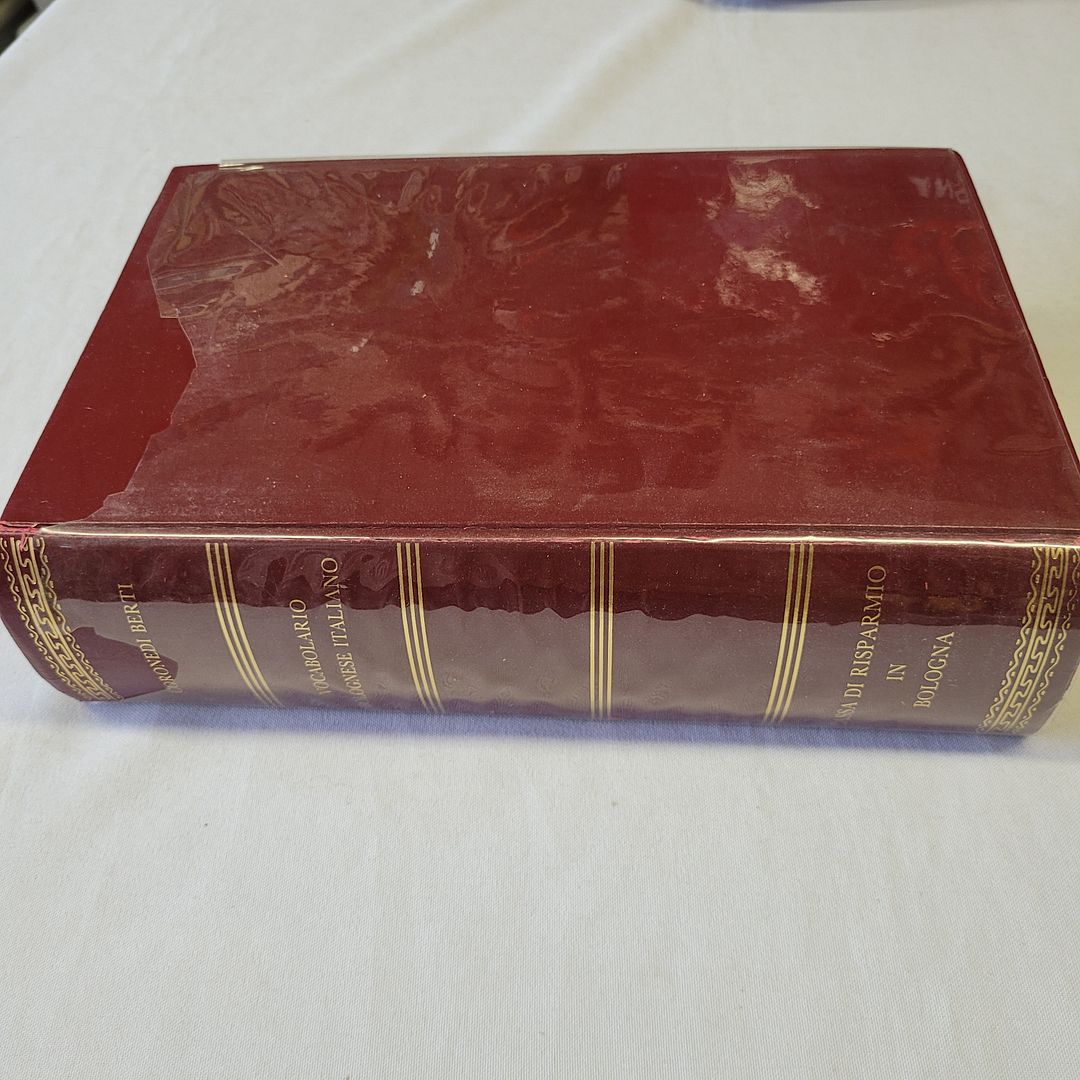 (CORONEDI BERTI) VOCABOLARIO BOLOGNESE ITALIANO 1969 CRB