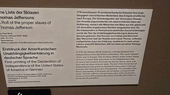 Erklärung Independence and Slavery