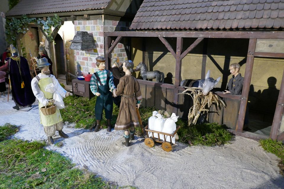 Obere Pfarre - Stall und Einkäufer