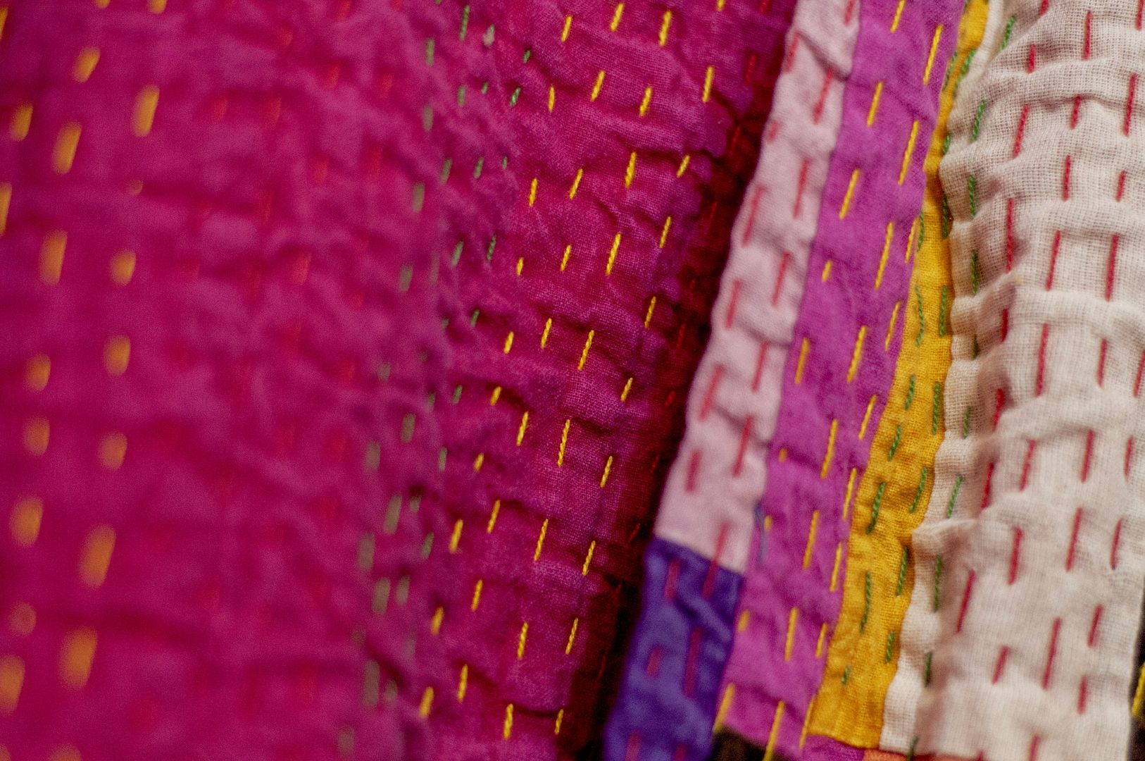 女裝 手工刺繡棉質外套 印度純棉 水洗拼接長袖拼布外套-彩色方塊 - 女裝外套/大衣 - 棉.麻 多色