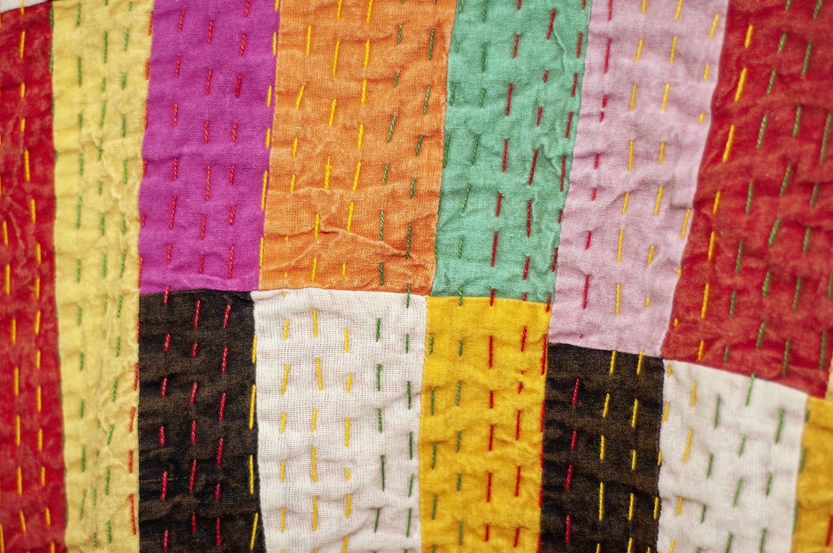 女裝 手工刺繡棉質外套 印度純棉 水洗拼接長袖拼布外套-彩色方塊 - 女裝外套/大衣 - 棉.麻 多色