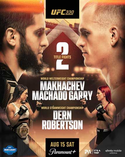UFC 330 Makhachev Vs Machado Garry