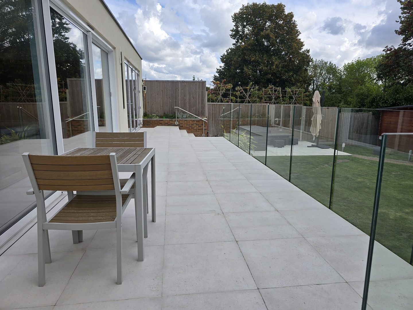 side mounted frameless glass balustrade surrey