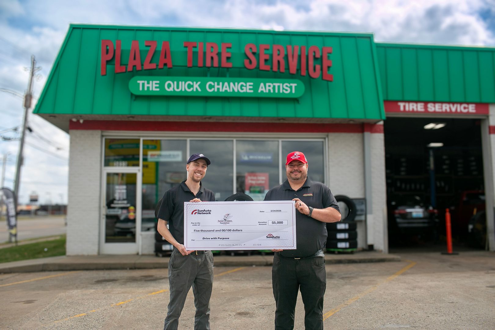 Drive With Purpose donation presentation