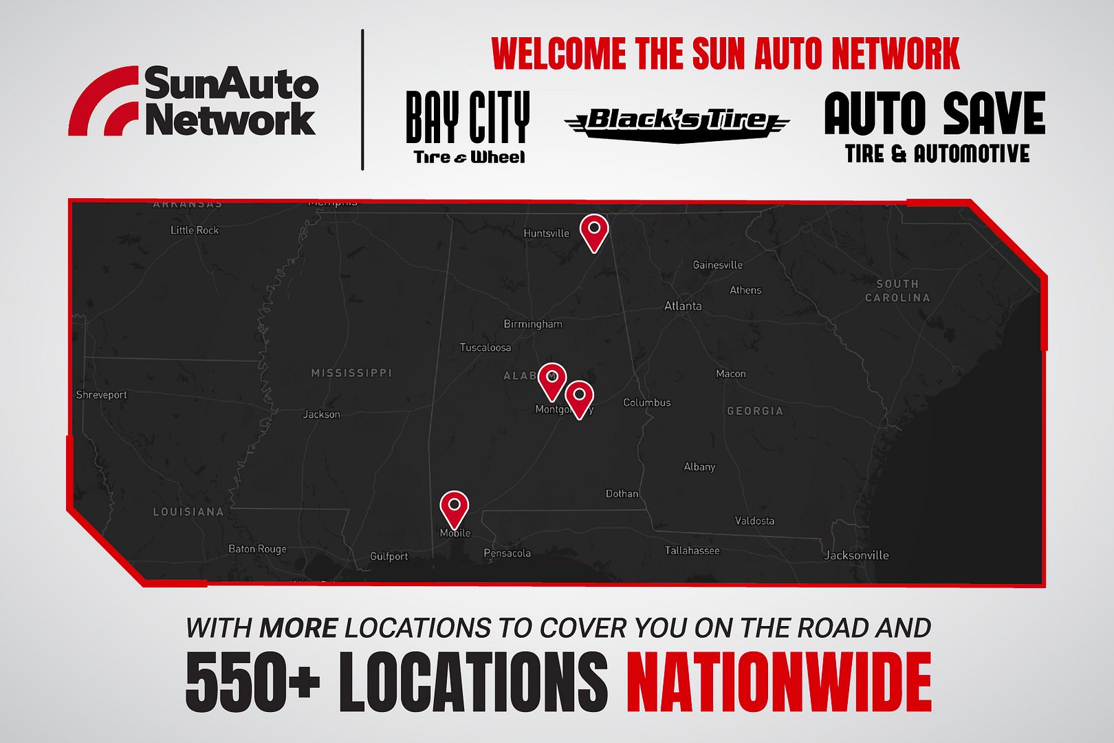 Sun Auto Network Alabama expansion